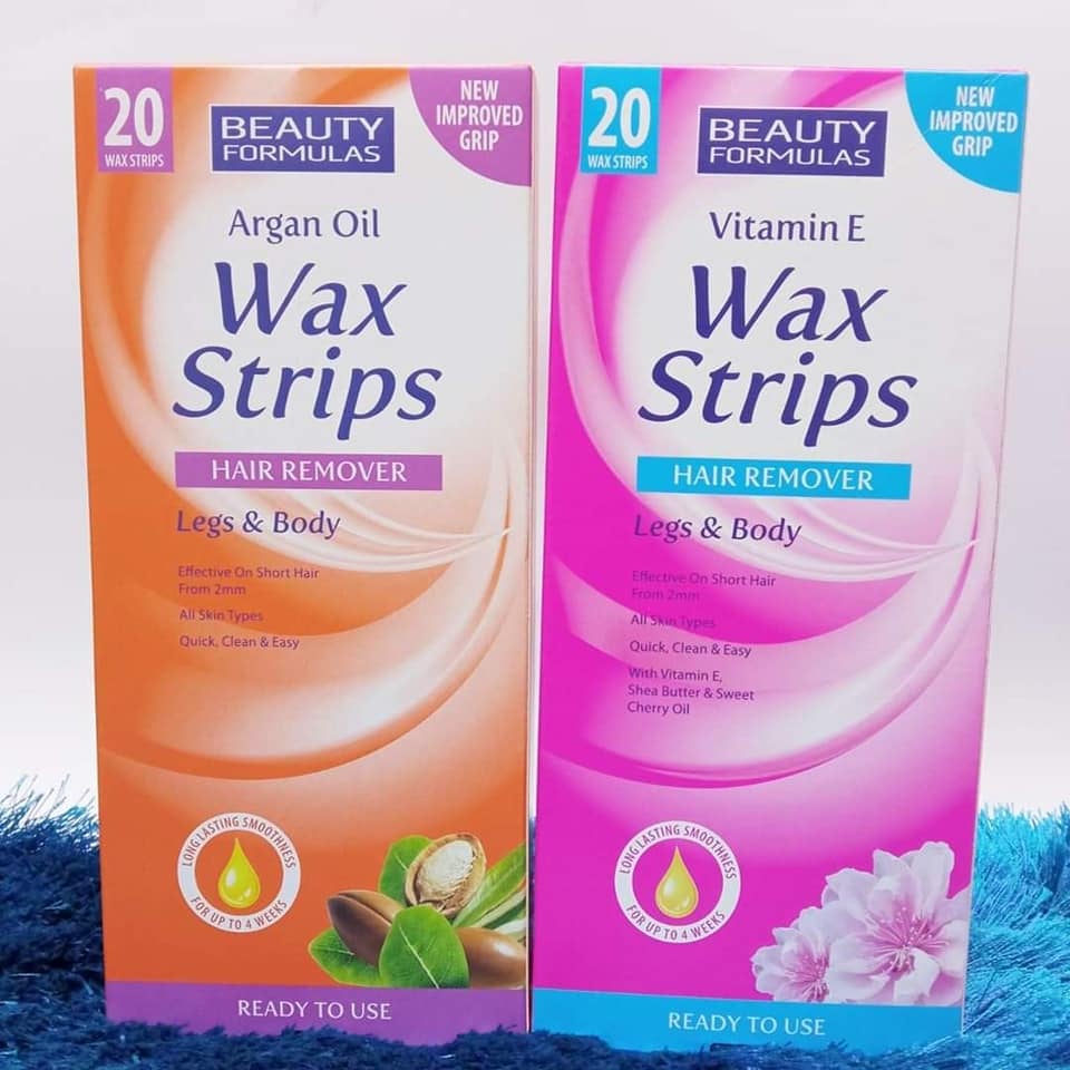 Beauty Formulas Hair Remover Wax Strips - Legs & Body - 20 Strips