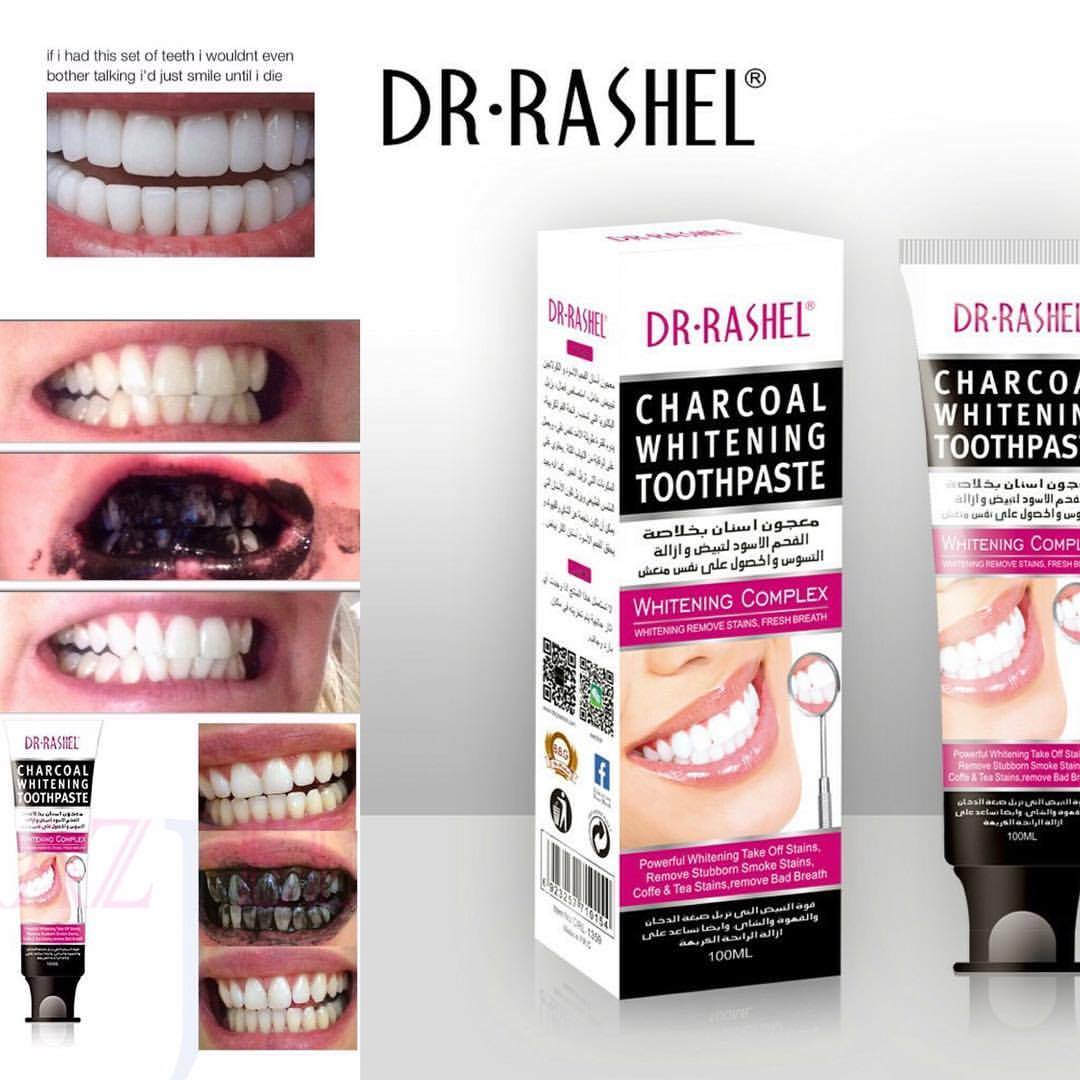 DR.RASHEL CHARCOAL WHITENING TOOTHPASTE  100ML