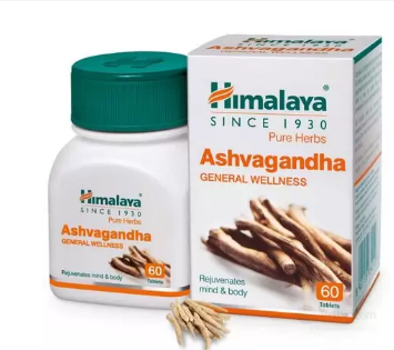 Himalaya Ashvagandha Pure Herbs General Wellness 60 Tablets