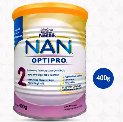 Nestle Nan Optipro 2 Formula Milk Powder (6m+) - 400g
