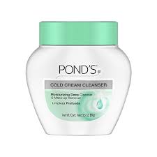 Pond's Cold Cream Cleanser Moisturizing Deep Cleanser & Makeup Remover  9.5 oz.