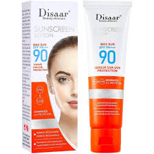 Disaar Sunscreen SPF 90 Long Lasting UV Protector Glowing Anti-aging Repair Skin Protective - 50ml