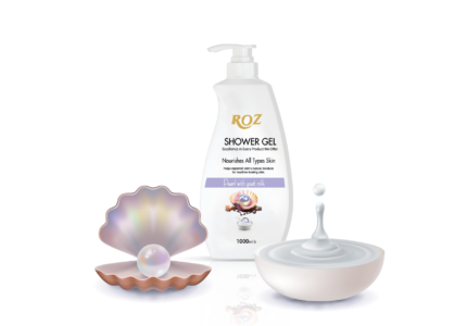 Roz Showergel -Pearl with Goat Milk (1000ml)